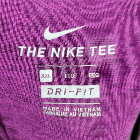Nike Mens Dri-fIt Purple Activewear T-Shirt Size XXL - Picture 7 of 9